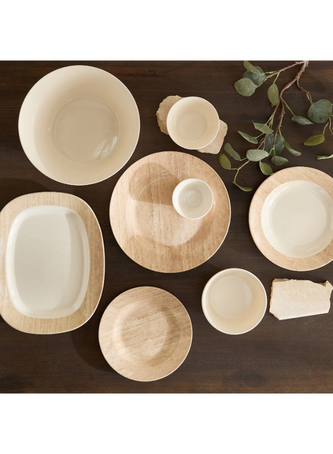 Home Box Travertine Dip Bowl - Beige - Image 4